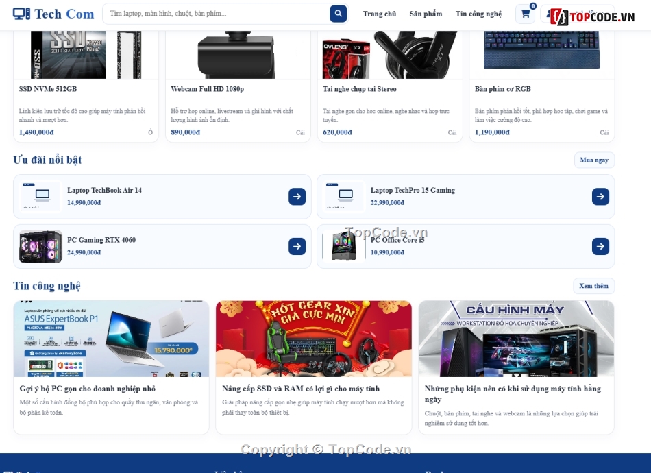 Web bán máy tính,Web phụ kiện,phụ kiện